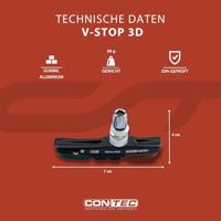 CONTEC remschoen "v-stop 3d" ct brake shoes cartr. v-stop 3d v-brake black - thumbnail