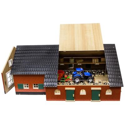 Kids Globe globe boerderij woonhuis met stal, 1:32