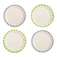 &k amsterdam Folk Bord Ø 22,5 cm - Set van 4 - thumbnail