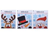Raamsticker l30,5h31,5 cm multi a3 kerstversiering Decoris - Decoris - thumbnail