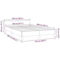 Bedframe met hoofdeinde fluweel donkerblauw 120x200 cm - thumbnail