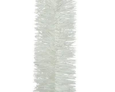 Lametta guirlande glans winterwit