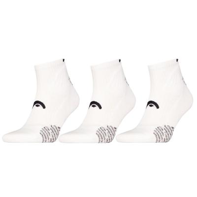 HEAD Padel Sokken Quarter 3-pack Wit-35/38