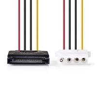 Nedis Sata 15-pins naar Molex M/F 0,15m - thumbnail