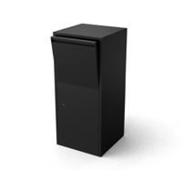 Giftu Pakketbrievenbus Brievenbus Zwart 420 x 420 x 950 mm Geroba - Geroba - thumbnail