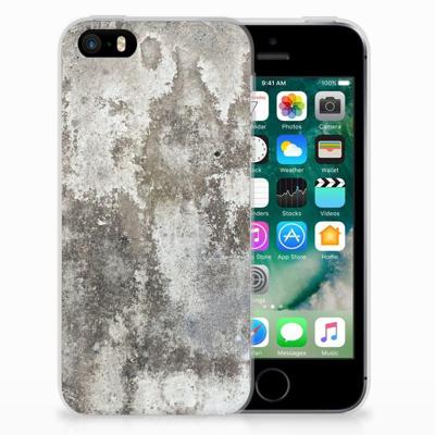 Apple iPhone SE | 5S | TPU | Siliconen hoesje | Beton Print Apple iPhone SE | 5S | TPU | Siliconen hoesje | Beton Print