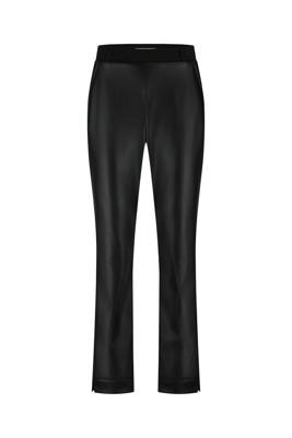 Anne faux leather trousers - black - 13328