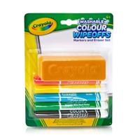 Crayola dry wipeoffs stiften met wisser, 5st. - thumbnail