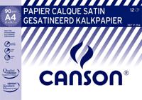 Kalkpapier canson 12vel 90gr a4 doorschijnend - thumbnail