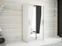 Kast RHOMBO 2 schuifdeuren 120 cm wit - thumbnail