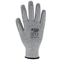 Asatex Snijbestendige handschoen | maat 9 grijs | EN 388 PSA-categorie II | HDPe m.polyurethaan | 10 paar - 3711/9 3711/9 - thumbnail
