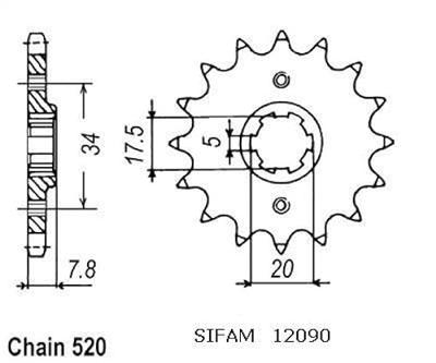 ESJOT Sprocket 520 13z standard