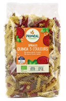 Primeal Organic fusilli 3 kleur tarwe quinoa bio 500 Gram - thumbnail