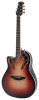 Ovation CE44LX-1R Celebrity Elite Exotic Ruby Burst linkshandige elektrisch-akoestische westerngitaar - thumbnail