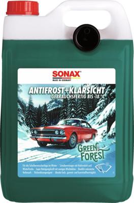 SONAX antivriesbescherming voorruit "anti-vries & clearsight". anti-rust+clear view 5l green forest