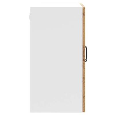 Keukenwandkast Kalmar bewerkt hout oud houtkleurig Keukenwandkast Kalmar bewerkt hout oud houtkleurig