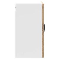 Keukenwandkast Kalmar bewerkt hout oud houtkleurig - thumbnail