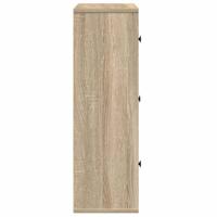 Boekenkast 60x24x76,5 cm bewerkt hout sonoma eikenkleurig - thumbnail