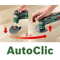 Bosch Groen AdvancedMulti 18 | 18V Li-Ion accu | Multitool set in koffer met 1 x 2,5Ah accu - 0603104001 - thumbnail