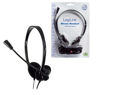LogiLink Stereo Headset Earphones with Microphone Zwart LogiLink Stereo Headset Earphones with Microphone Zwart