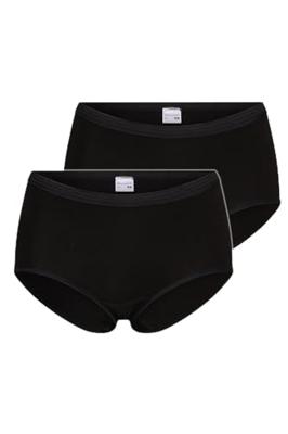 2-pak dames slip - midi comfort - badstof kruisje - Dames onderbroek - dames ondergoed