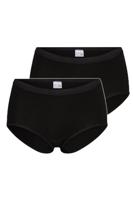 2-pak dames slip - midi comfort - badstof kruisje - Dames onderbroek - dames ondergoed - thumbnail