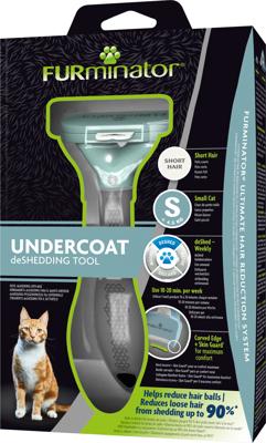 FURminator Undercoat DeShedding Tool kat kort haar S FURminator Undercoat DeShedding Tool kat kort haar S