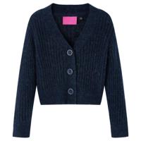 VidaXL Kindervest gebreid 128 marineblauw - thumbnail