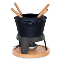 Geëmailleerde gietijzeren fonduepan - LA FONDERIE 1890 - MONT D'ARBOIS - 1,2 L - 4 personen - Blauw - thumbnail