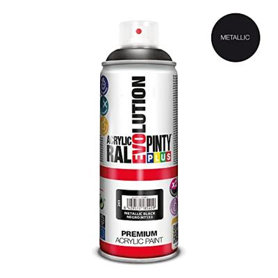 Sprayverf Pintyplus Evolution MT153 Metaal 400 ml Zwart