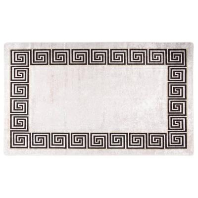 VidaXL Vloerkleed wasbaar anti-slip 120x180 cm lichtbeige