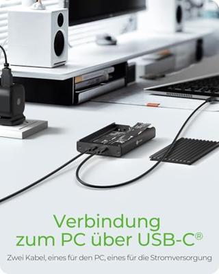 ICY BOX IB-2817M-C32 SDD-behuizing Zwart M.2 ICY BOX IB-2817M-C32 SDD-behuizing Zwart M.2