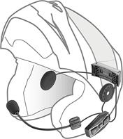 INTERPHONE helm communicatie systeem "u-com 4" helmet com.system interp. u-com 4 single kit - thumbnail