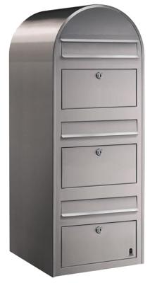 Bobi BrievenbusTrio i RVS - 01.01.06.60