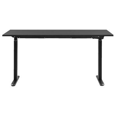 Bureau Homeworx zit/sta handmatig verstelbaar - zwart/zwart - 75/118x160x80 cm