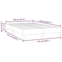 Boxspring zonder matras fluweel donkergroen 120x210 cm - thumbnail