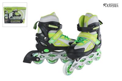 Street Rider inline skates groen/zwart verstelbaar maat 33-36