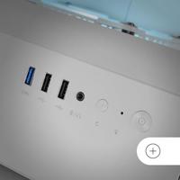 ATX Semi-toren doos Mars Gaming MCXOW Wit - thumbnail