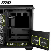 ATX Semi-toren BehuizingMSI MAG PANO 100R PZ Zwart - thumbnail