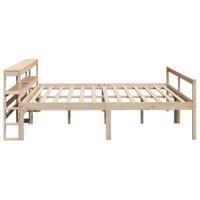 Seniorenbed met hoofdbord massief grenenhout 180x200 cm - thumbnail