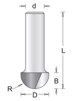Hikoki Accessoires 6 Mm Holprofielfrees 6.3X44X3.2 - 754016 - thumbnail