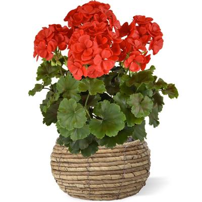 Geranium PL XL kunstplant 40cm -rood - UV bestendig Geranium PL XL kunstplant 40cm -rood - UV bestendig