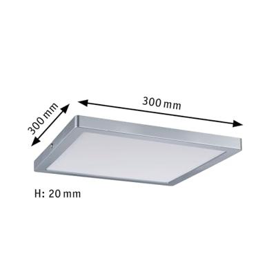 Paulmann Atria 70936 LED-paneel 20 W Neutraalwit Chroom (mat) Paulmann Atria 70936 LED-paneel 20 W Neutraalwit Chroom (mat)