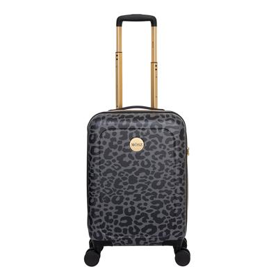 Handbagage koffer panterprint zwart - 55 cm - 33 liter - MŌSZ Lauren