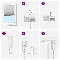 VidaXL Plisséjaloezie 70x150 cm wit - thumbnail