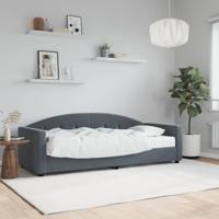 Slaapbank met matras 80x200 cm fluweel donkergrijs - thumbnail