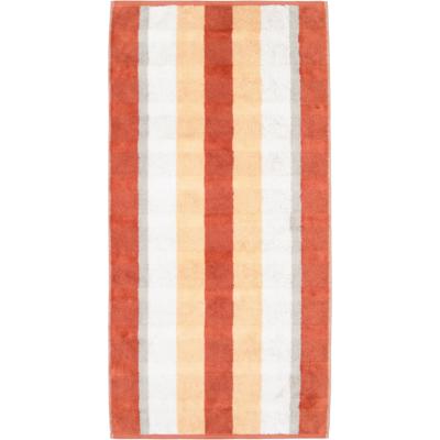 Cawö Cawo Noblesse Stripes Handdoek 50x100 brick