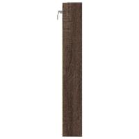 Vitrinekast 80x8,5x58 cm bewerkt hout bruin eikenkleurig - thumbnail