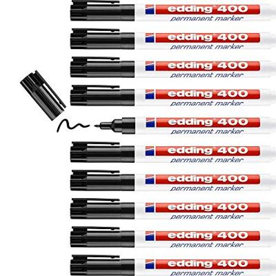 Permanente markeerstift Edding 400-01 Zwart 1 mm (10 Stuks) - thumbnail