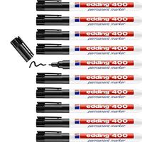 Permanente markeerstift Edding 400-01 Zwart 1 mm (10 Stuks) - thumbnail